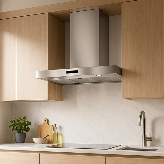 Extractor Franke Stilo PRO 90 cm acero inoxidable montado en pared de cocina
