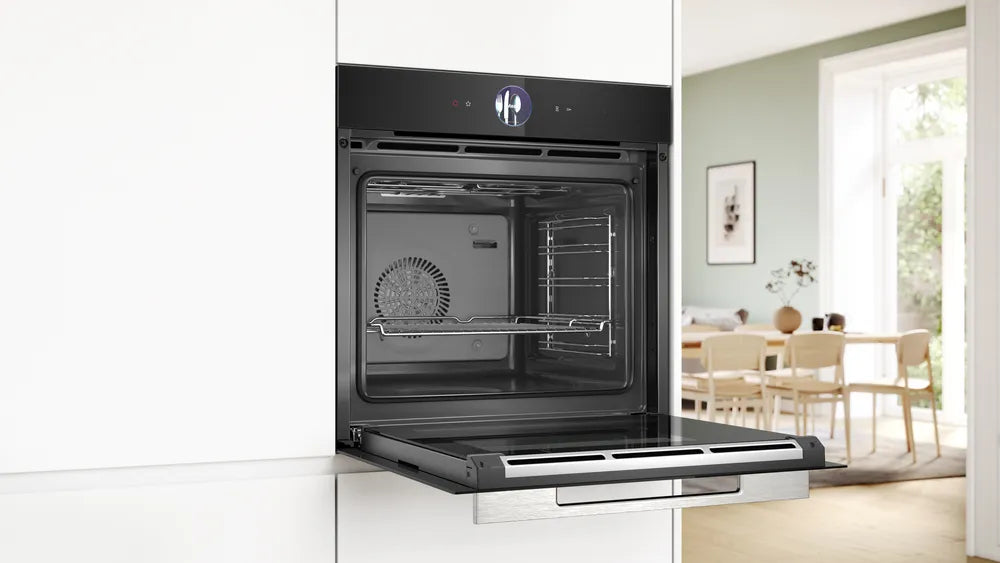 Horno empotrable Bosch HRG7361B1 Serie 8 con vapor y freidora de aire – 71 litros, pantalla táctil y Home Connect