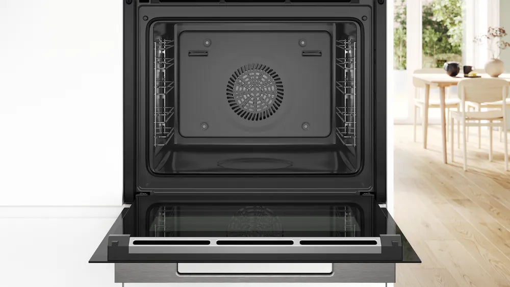 Horno empotrable Bosch HRG7361B1 Serie 8 con vapor y freidora de aire – 71 litros, pantalla táctil y Home Connect