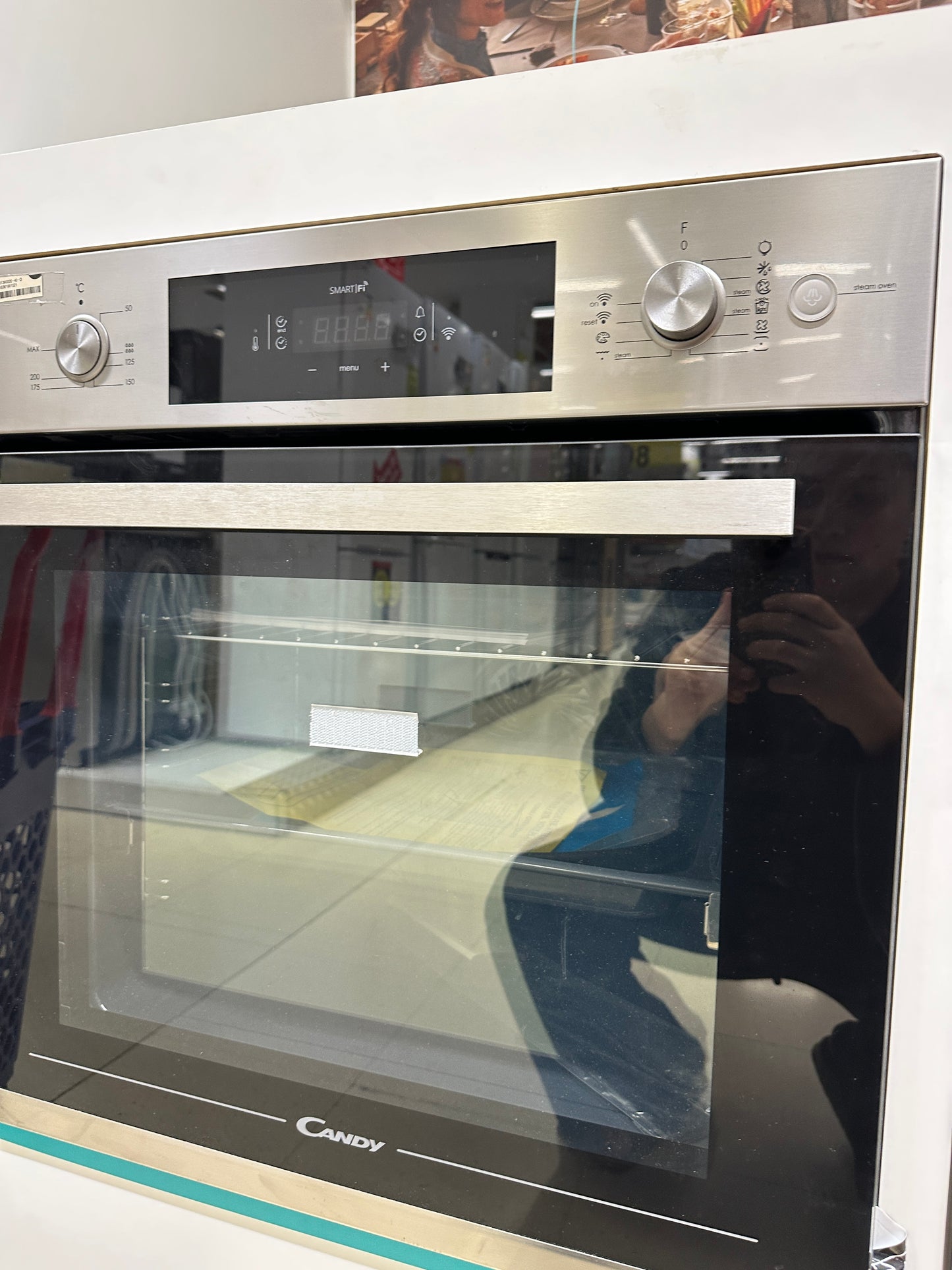 Horno Auto limpiante con Vapor + Microondas empotrable Candy