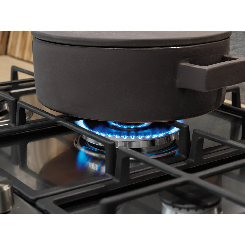Anafe Franke 5 hornallas acero inoxidable con quemador doble corona central