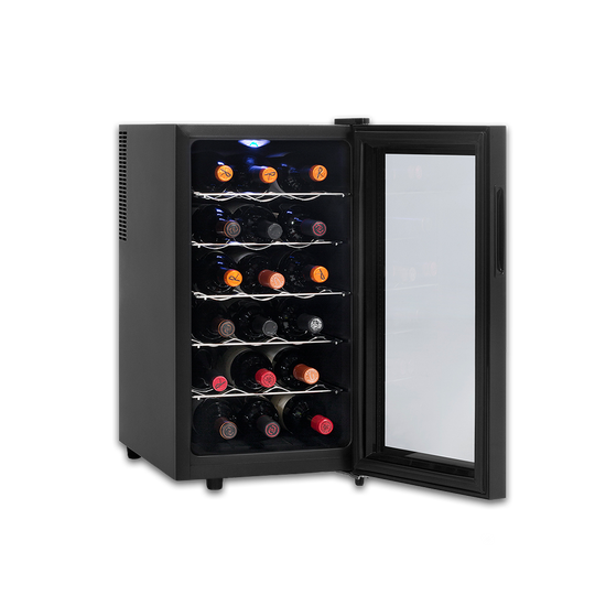 Cava de vinos para 18 botellas - Línea Negro