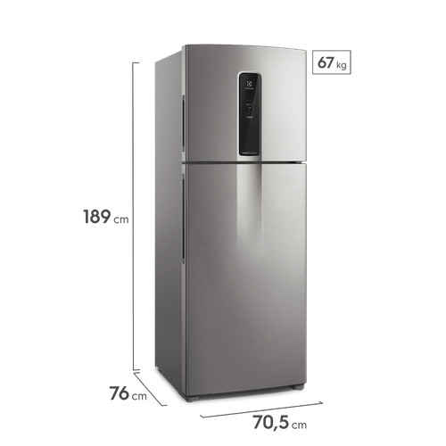 Heladera Electrolux IT70S 508L No Frost | Top Freezer Plata