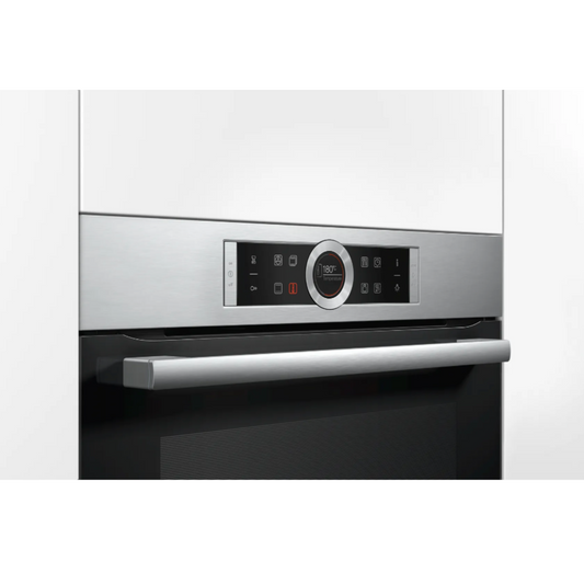 Horno cocción Vapor Bosch Serie con display touch HRG635BS1-P SERIE 8
