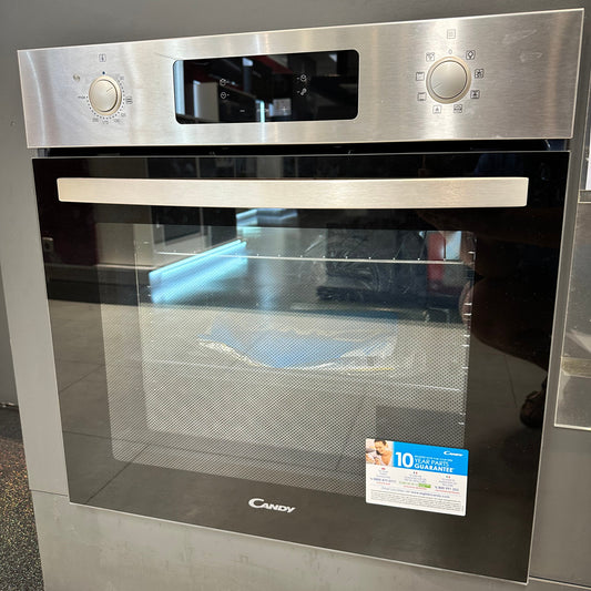 Horno eléctrico negro con anafe a gas sobre vidrio Samsung integrado