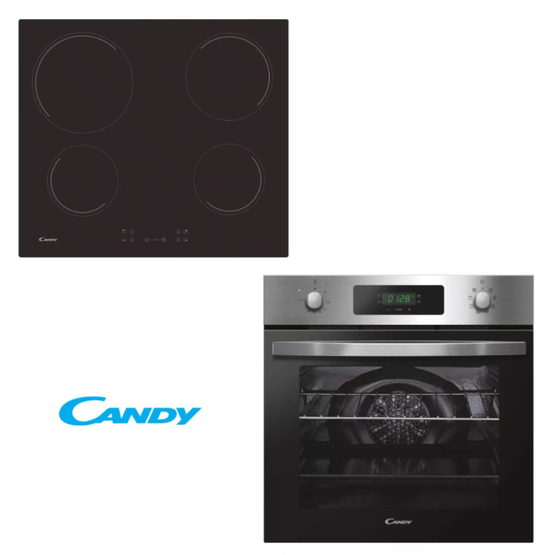 Combo Candy 01: Anafe vitrocerámico 60cm (ch64ccb) + horno eléctrico 65lts (fidcx605l)