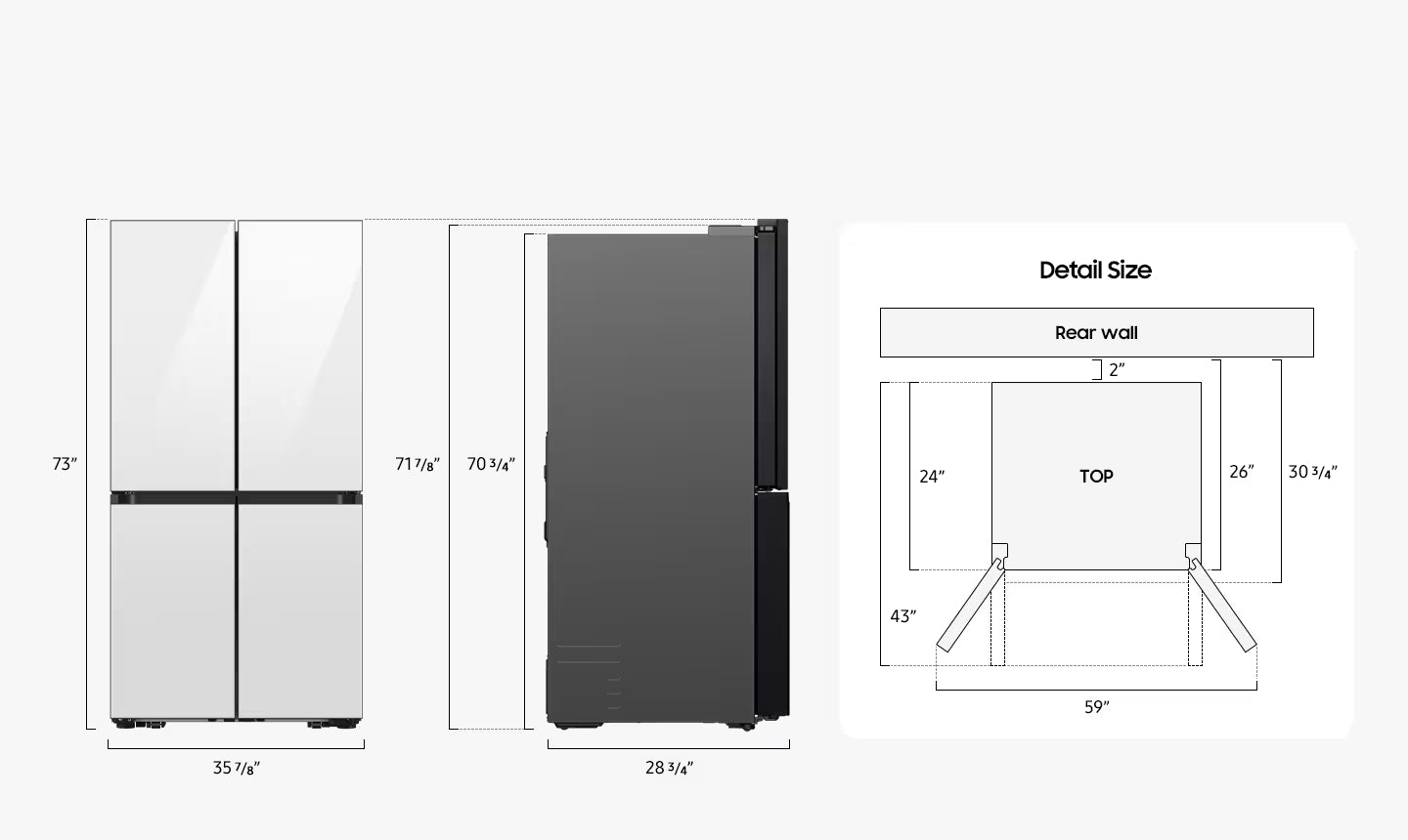 Samsung Heladera Bespoke French Door con Beverage Center 843L A+