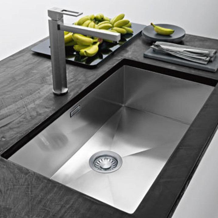 pileta de cocina de acero italiano