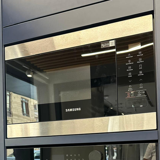 microondas samsung para empotrar en acero inoxidable