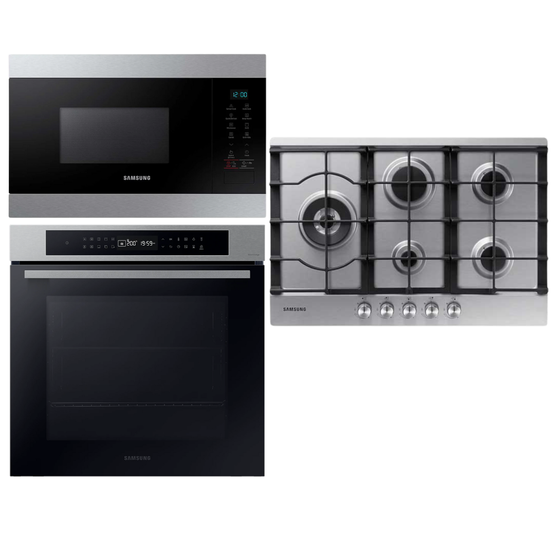 Samsung Horno con Vapor Anafe de 5 y microondas