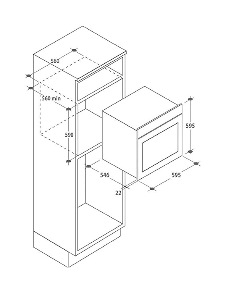 Horno eléctrico Candy FCXE825VX/E