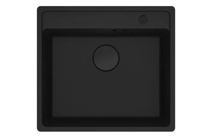 Combo Franke: Bacha Maris MRG610 Negro Mate + Grifo Active L Pull Out Negro Mate