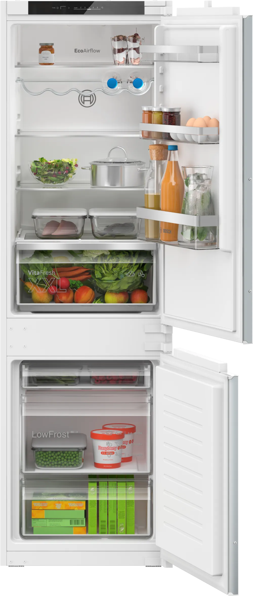 Heladera integrable Bosch 177.2 x 54.1 cm Puerta deslizante KIV86VSE0