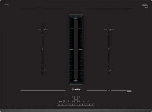 Anafe de inducción bosch con extractor integrado 70 cm