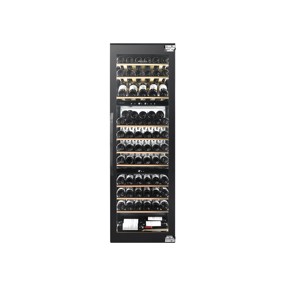 Cava de vinos PANELABLE - Built In - Triple Temperatura para 71 botellas