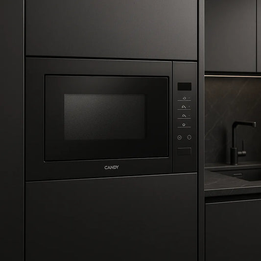 Combo Candy Black: Horno Eléctrico Candy Funcion pizza y Cocción Saludable 65 litros + Microondas