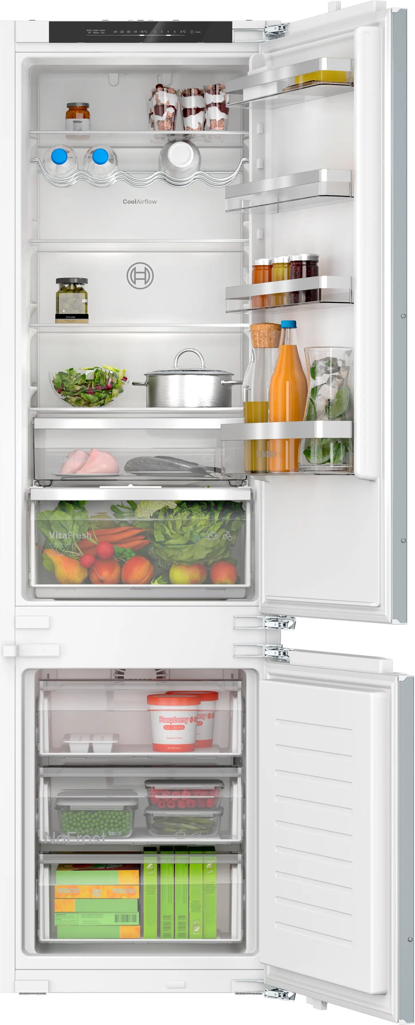 Heladera Combi Integrable Bosch KIN96VFD0 Serie 4 panelable