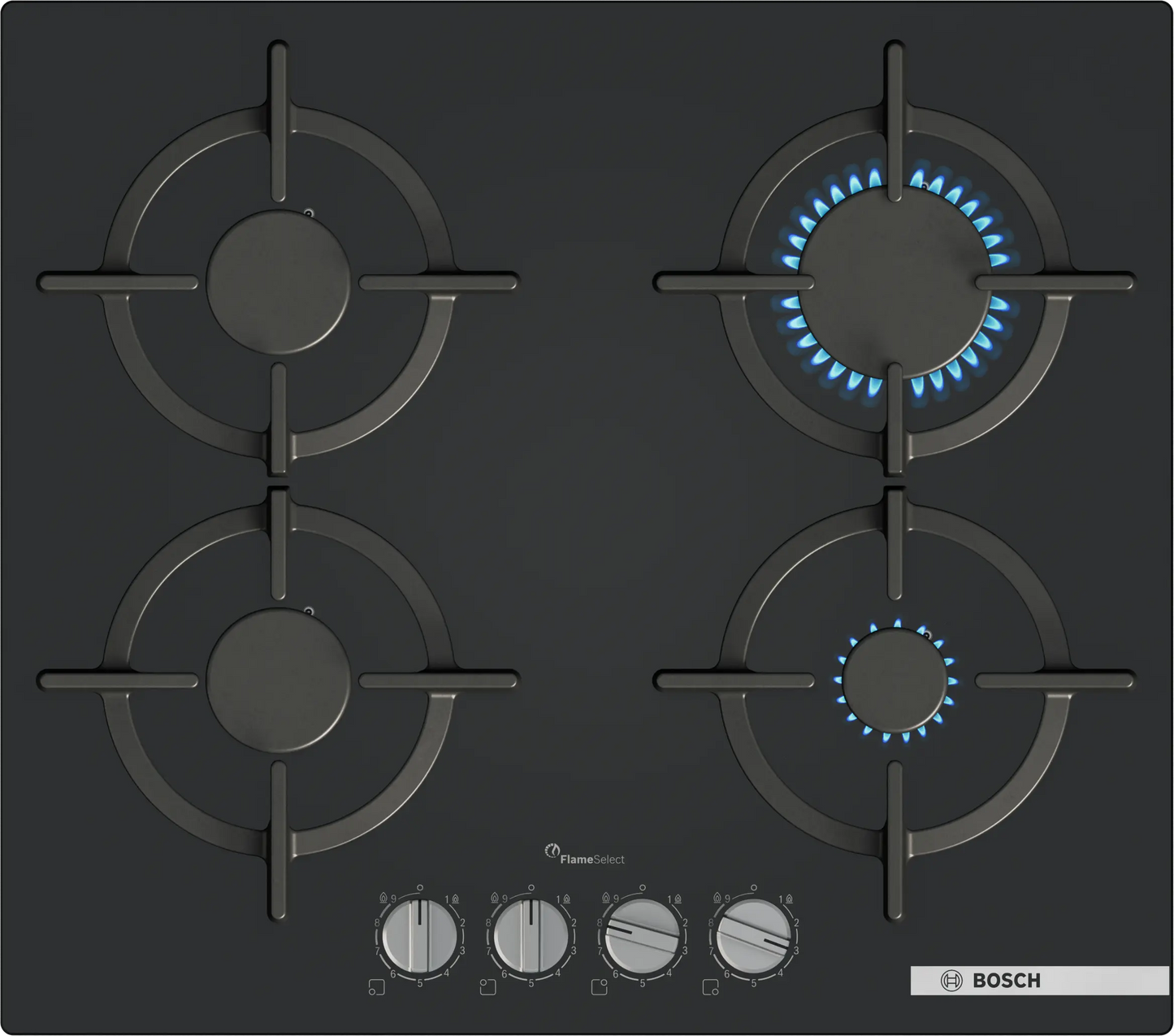 Combo Bosch: Horno con Vapor Serie 4 HRA512ES0 + Anafe a Gas Serie 6 PPP6A6I10 Vidrio Negro