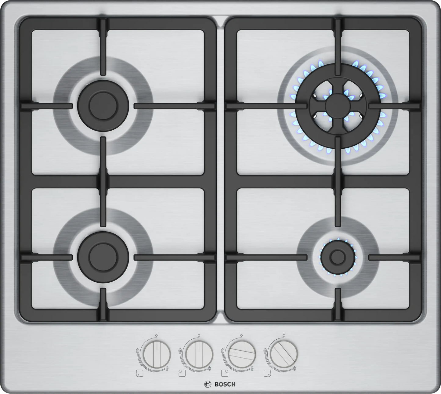 Combo Bosch: Horno Pirolítico Serie 4 HBA574BB3 + Anafe a Gas Serie 4 PGH6B5K90 Inox