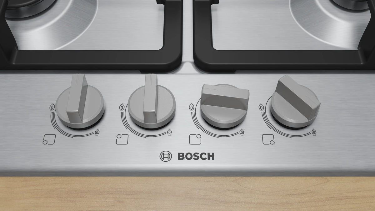 Anafe Bosch PGH6B5K90 acero inoxidable vista superior