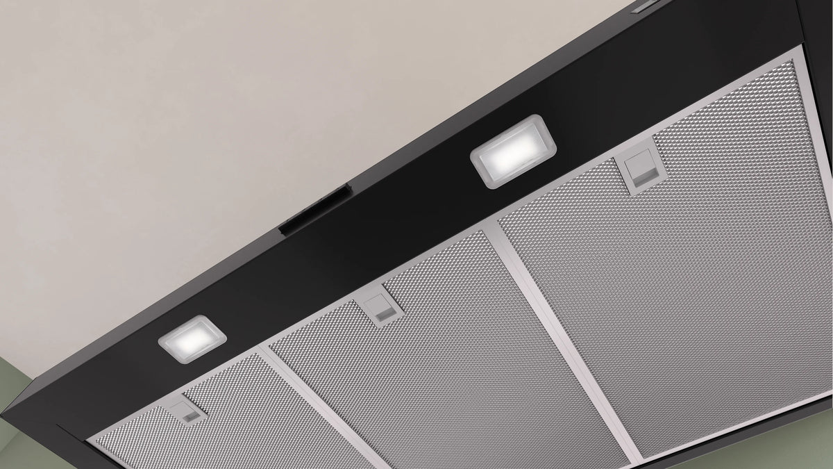 Detalle de la campana Bosch DWB95CC60 negro mate