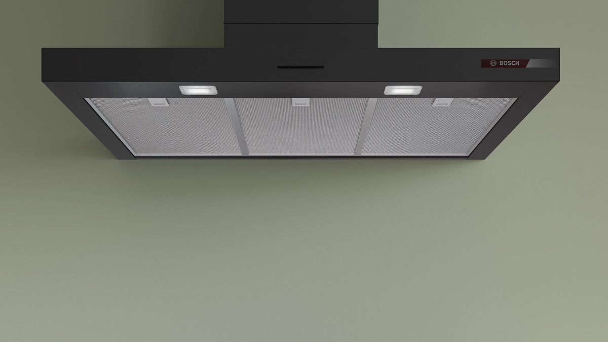 Campana Bosch DWB95CC60 detalle de filtros e iluminación LED
