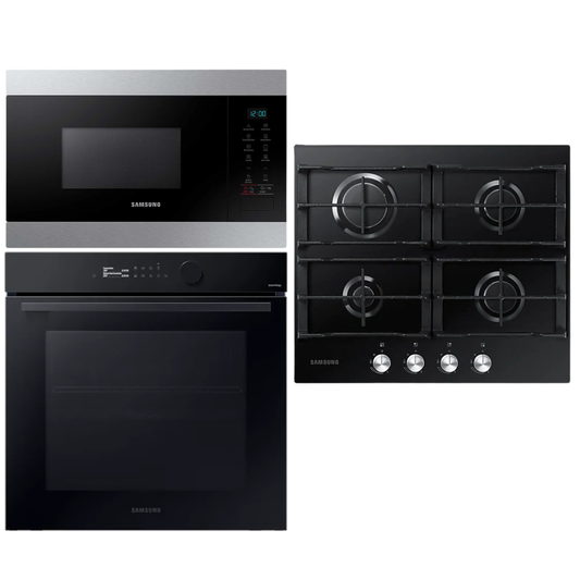 Samsung Horno y Anafe Negro con micro de Acero