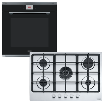 Horno empotrable Franke acero inoxidable con anafe gas 5 hornallas integrado