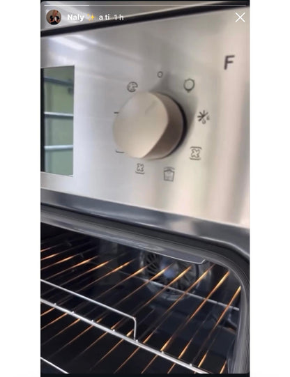 SUPER COMBO EL HORNO que tiene Nati función Air Fryer, Pizza, Pastelería y Anafe a Gas con mucho espacio para cocinar