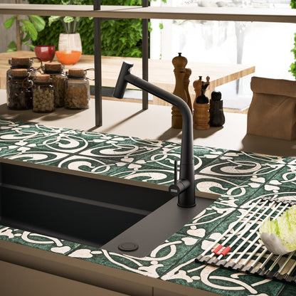 Combo Franke: Bacha Maris MRG610-72TL Negro + Grifo Icon Black Matt