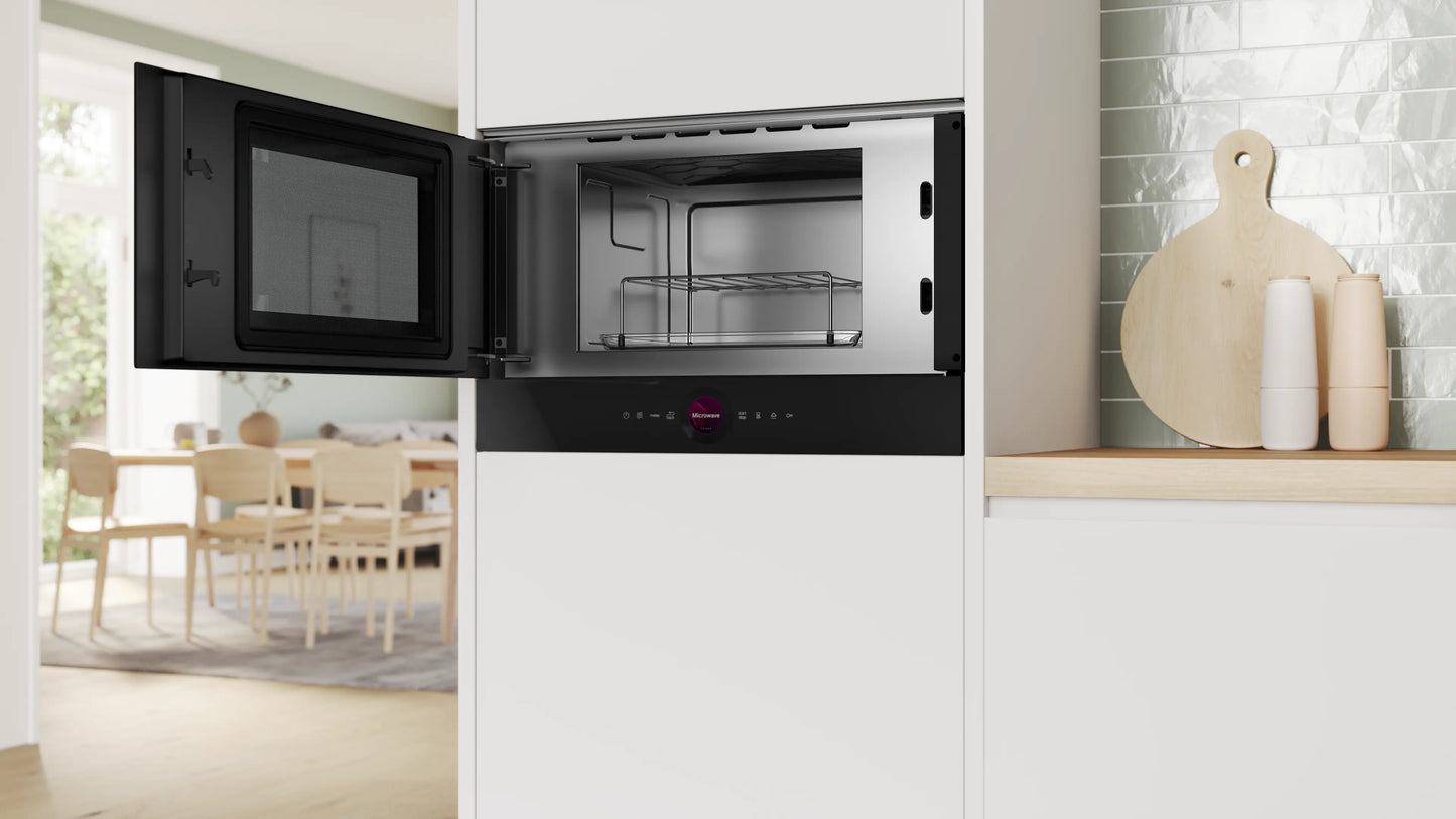 Bosch Serie 8 Microondas integrable con grill Negro