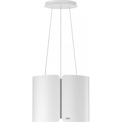 Campana de isla Franke blanco mate colgante de 42 cm con diseño nórdico suspendida