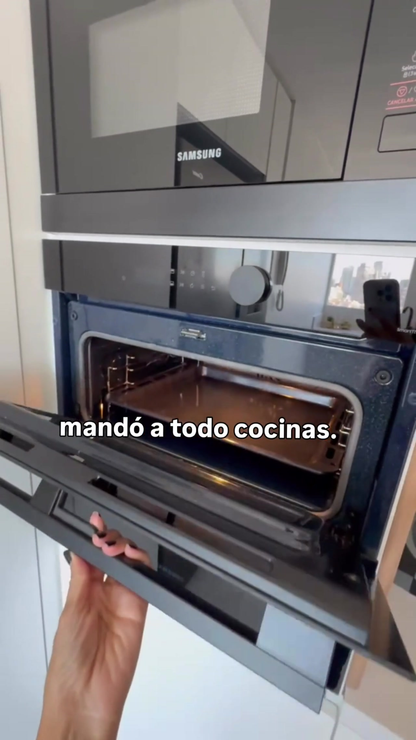 Samsung horno eléctrico dual cook flex con anafe a gas