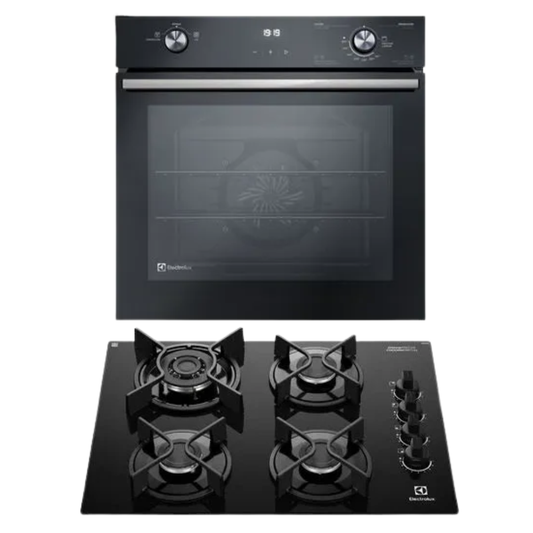 Horno a gas y anafe a gas Electrolux perillas laterales