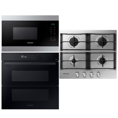 Samsung horno dual cook flex microondas y anafe acero
