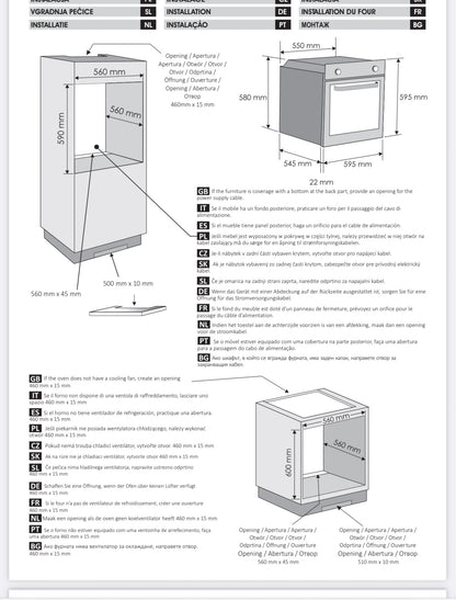 Horno eléctrico AUTOLIMPIANTE con vapor Candy FCPKS826XL/E