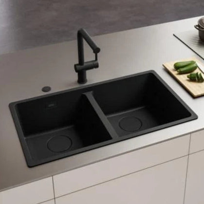 Pileta de Cocina Black Doble Franke Maris MRG 620-35-35 Negro Mate
