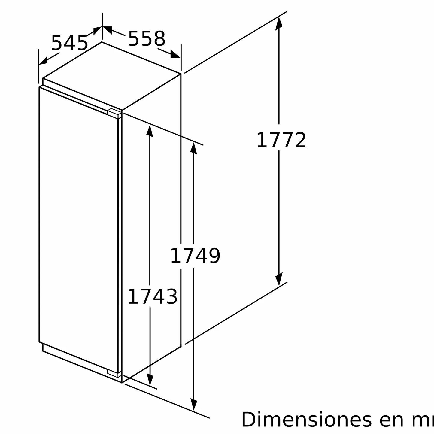 Freezer Integrable Bosch Serie 6 — 212 Litros, No Frost, Cierre SoftClose