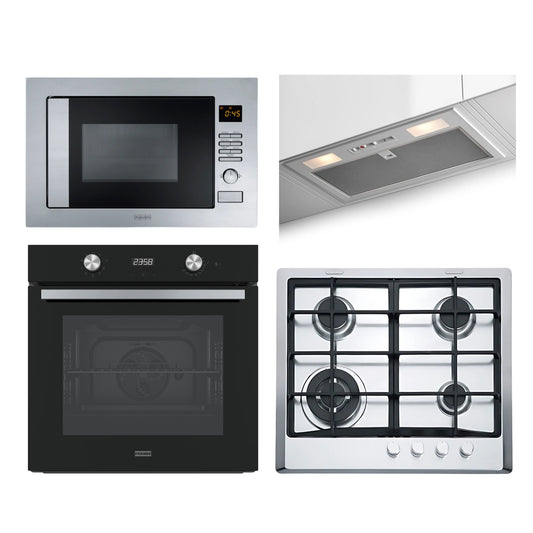 Combo Full Franke Horno, Microondas, Campana empotrable y Anafe a gas