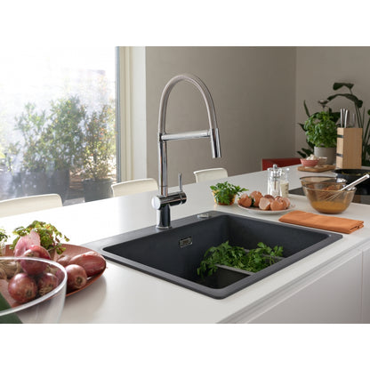 Grifo de Cocina Franke Active Semi Pro 2 Jets Cromo | Estilo Profesional