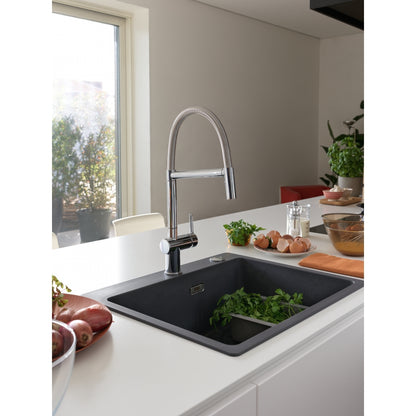 Grifo de Cocina Franke Active Semi Pro 2 Jets Cromo | Estilo Profesional