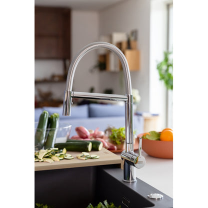 Grifo de Cocina Franke Active Semi Pro 2 Jets Cromo | Estilo Profesional