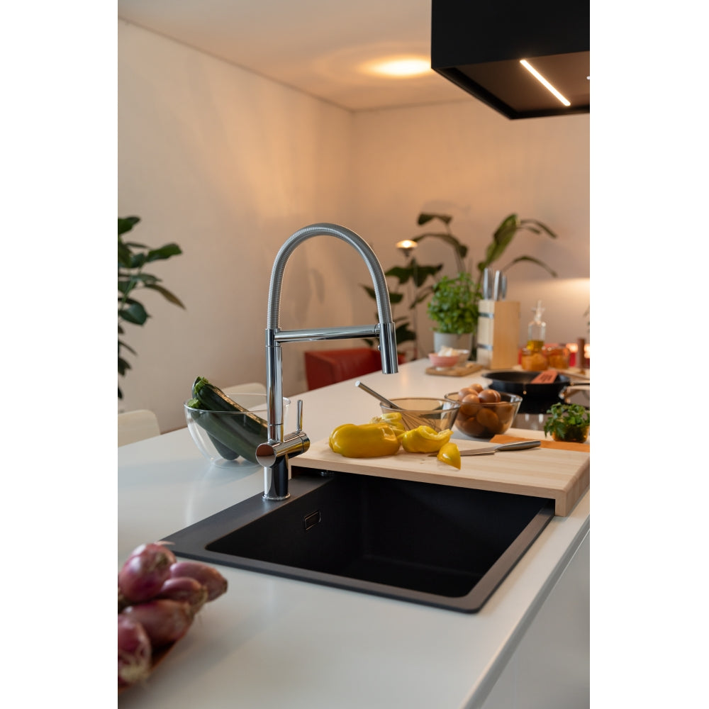Grifo de Cocina Franke Active Semi Pro 2 Jets Cromo | Estilo Profesional
