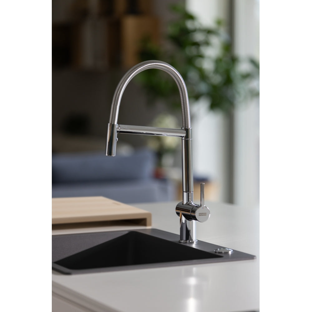Grifo de Cocina Franke Active Semi Pro 2 Jets Cromo | Estilo Profesional