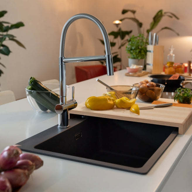 Grifo de Cocina Franke Active Semi Pro 2 Jets Cromo | Estilo Profesional