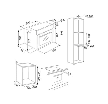 Franke FMY 99 P XS Mythos Horno eléctrico pirolítico multifunción 60 cm