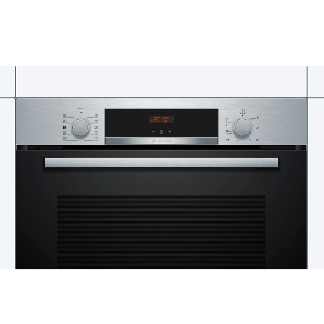 Combo Bosch: Horno con Vapor Serie 4 HRA512ES0 + Anafe a Gas Serie 6 PPP6A6I10 Vidrio Negro