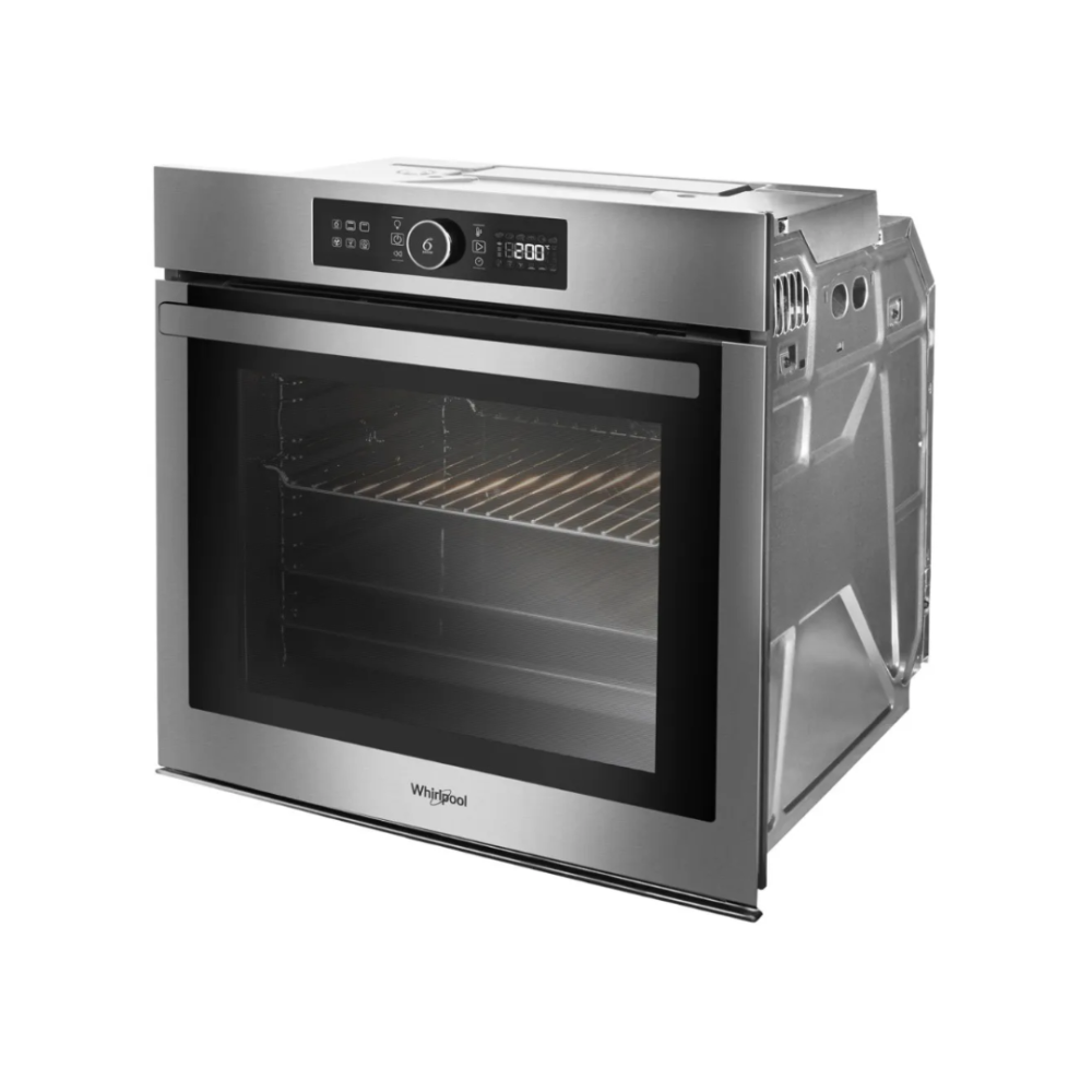 Horno empotrable eléctrico whirlpool wcollection inox 73 litros woc74asdim