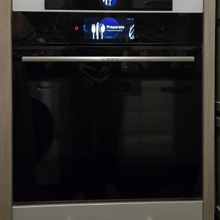 Horno Bosch HRG7784B1 Serie 8 | Vapor Añadido + Pirólisis + AirFry 71L Negro con Termosonda