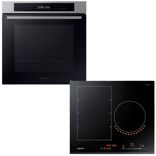 Samsung horno eléctrico con Vapor y Anafe por inducción Virtual Flame